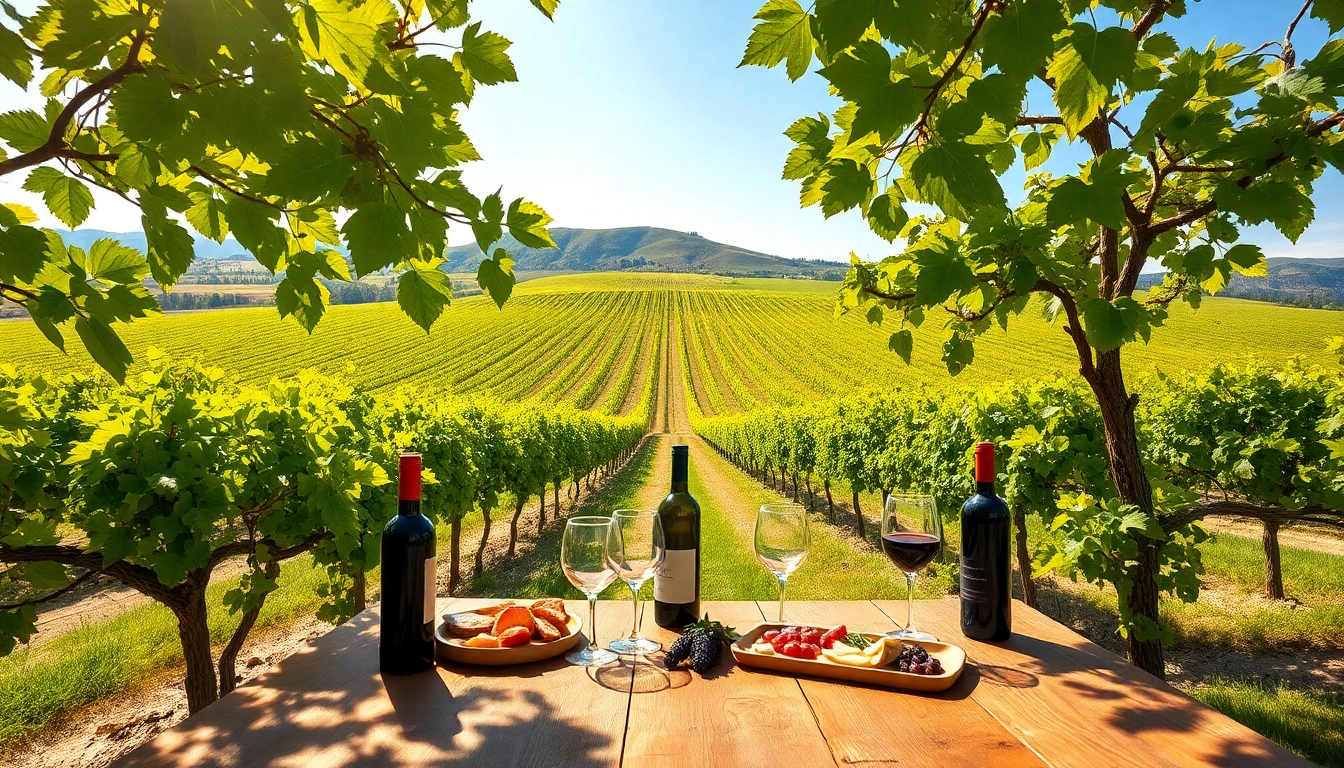 Experience Sacramento Wineries in a picturesque vineyard setting with wine and charcuterie.
